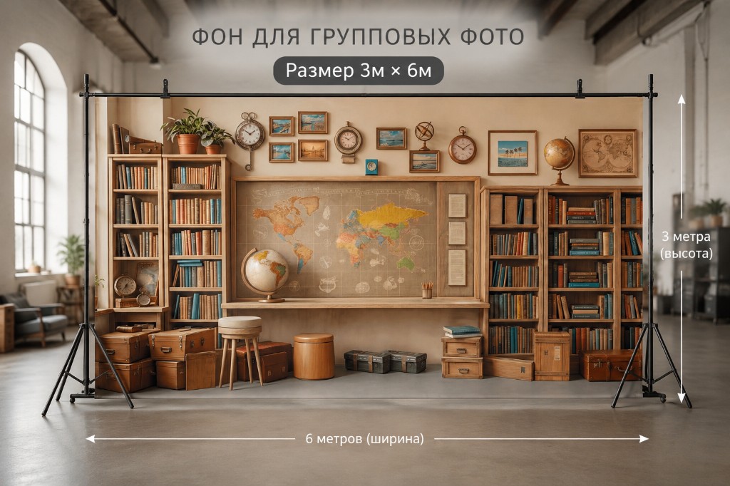 Пример оформления 6-метрового фотофона